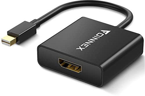FOINNEX Adaptateur Mini DisplayPort vers HDMI, 4K Actif Convertisseur Thunderbolt HDMI, Microsoft Surface Pro 6 5 4 3 Video Adapter for Mini DP Mac MacBook Pro Air Surface Book Surface Dock Docking