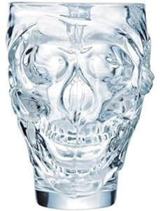 Arcoroc ARC N6644 Skull Totenkopf Cocktailglas, 900ml, Glas, transparent, 1 Stück
