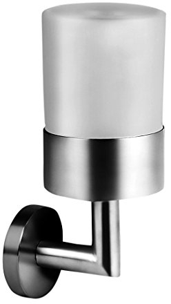 Ambrosya® | Exclusivo Titular de Cepillo de Dientes Hecho de Acero Inoxidable | Cuarto de baño Taza de baño Soporte de Vidrio Montaje Inodoro Pasta (Acero Inoxidable (Cepillado))