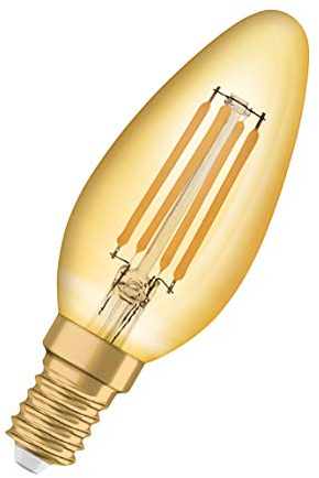 OSRAM LED lamp, Base: E14, Warm White, 2500 K, 4.50 W, Replacement for 36 W Incandescent Bulb, Clear, Vintage 1906© LED [Energy Efficiency Class A+]