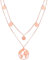 a little something® Halskette Noord | Damen Layer Kette mit 18 Karat Vergoldung (Gold & Roségold) | Inklusive nachhaltiger Geschenkverpackung mit FSC®-Zertifikat