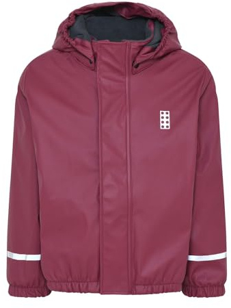 Lego Wear Mädchen Lwjipe 708 - foret regnjakke Regenjacke, Bordeaux, 140 EU