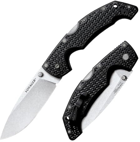Cold Steel Large Drop Point Voyager, Schwarz, Einheitsgröße, CS-29AB