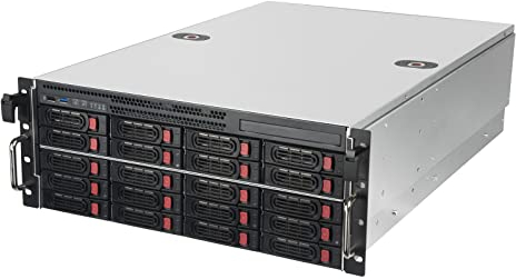 SilverStone Technology RM43-320-RS, 4U 20-bay 2.5 / 3.5 HDD/SSD rackmount storage server chassis Mini-SAS HD SFF-8643 12 Gb/s interface, SST-RM43-320-RS