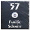 Tomtec Türklingel Schiefer Haustürklingel Klingelplatte Schiefer Klingelschild Design Tomtec 130x130mm