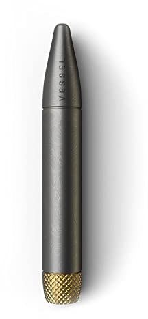 Vessel One Hitter Helix aus Messing - 0,2-0,3g, Doppel-Helix für optimales Filtern, Kühlen - Dry Herb, Kräuter, Rauchen Vape, Pur Pfeife, Tabakwaren (Gunmetal)