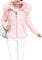EFOFEI Femme Manteau Matelassé d'hiver Mi-Longue Parka À Capuche Doudoune zippée de Fourrure Fausse avec Poche Rose XXL