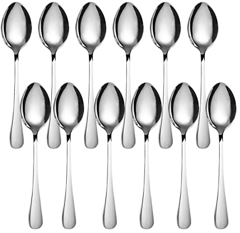 Table Spoons,Cutlery Spoon Stainless Steel Tablespoons Set,Pack of 12