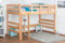 Hochbett für Erwachsene Easy Premium Line K23, Buche Vollholz massiv Natur lackiert, teilbar - Liegefläche: 120 x 200 cm