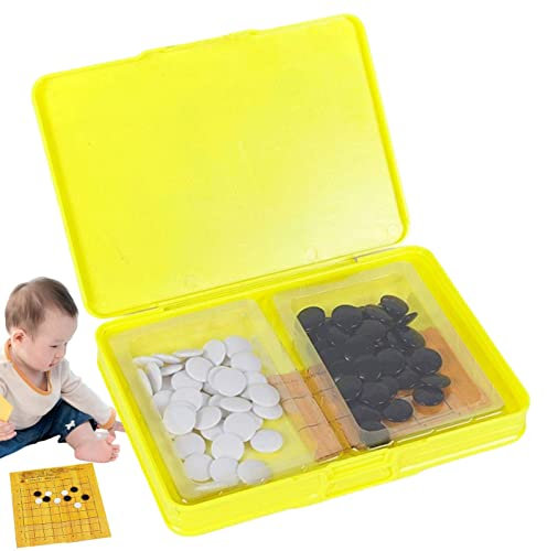 Bexdug Schachspiele - Figuren und Acryl 9 x 9 Go Schachbrett - Verschleißfestes chinesisches Schachbrett-Set für Kinder, Kinder, Jungen, Mädchen