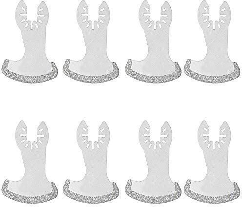 Oikabio Lot de 8 lames oscillantes multi-outils diamantées pour couper des outils en bois