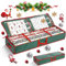 Aufbewahrungstasche für Geschenkpapier, 106x35x15 cm Geschenkpapier Aufbewahrung Reißfest, 600D Oxford Tuch Geschenkpapier Organizer mit 3 Fächern für Bänder Schleifen Weihnachtspapier Dekorationen