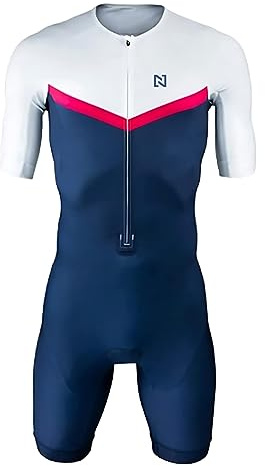Hombre Pro Trifunción manga corta deportes al aire libre ropa de triatlón para correr, natación, ciclismo Body (TYP-1,M)