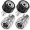 Sknrlko 4Pcs Pressure Washer Adapter Set, Quick Connect Kit, M22 14mm to M22 Metric Fitting, Stainless Steel Easy Install