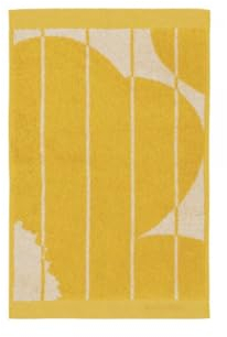 Marimekko Vesi Unikko Guest Towel 30x50 cm - Spring Yellow, Ecru