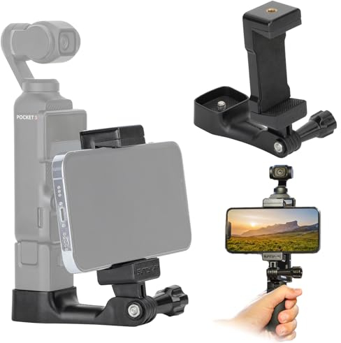 MotuTech Phone Holder for DJI Osmo Pocket 3 Clamp Adapter Connector Extension Kit for Samsung Xiaomi Huawei iPhone 15 14 13 12 Pro Max