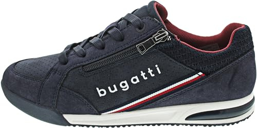 Bugatti Trevor Herrenschuhe Schnürschuhe Blau Freizeit, Schuhgröße:45 EU