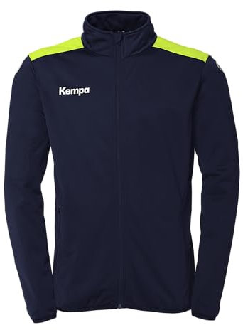 Kempa Herren Emotion 27 Poly Sport-Jacke, Marine/fluo Gelb, XL EU