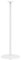 Nedis Speaker Stand Mount for Sonos Era 300, Fixed Height, Max. Capacity 5kg (Single Stand) - White