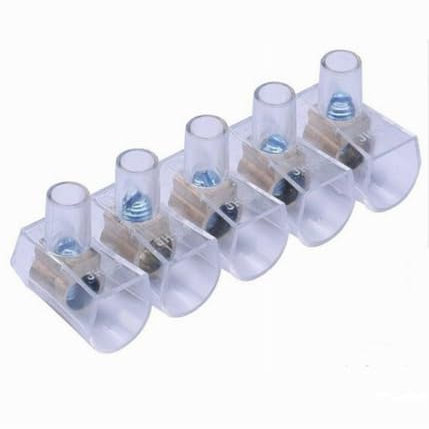 OISE ART STORE Trade Shop - Morsetti Unipolari Terminali Morsettiera 2 Stecche da 5 Pezzi Sezione 4mm² 83318