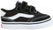 Vans Brooklyn LS V, Zapatillas Unisex niños, Suede Canvas Black White 25.5 EU