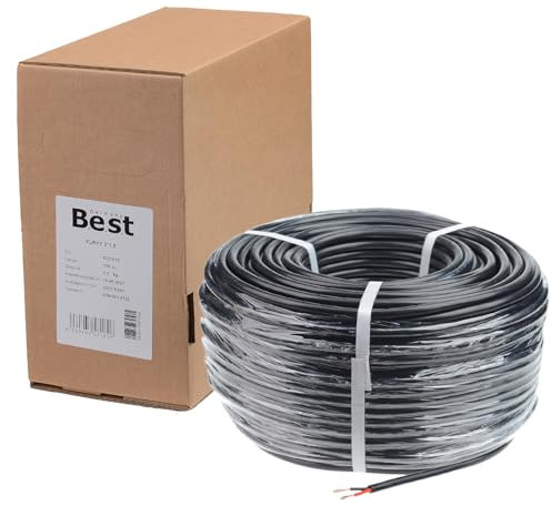Autokabel KFZ Kabel 2x2,5 mm² 25m rund I Rundkabel Fahrzeugleitung vielseite Anwendung 2-Polig