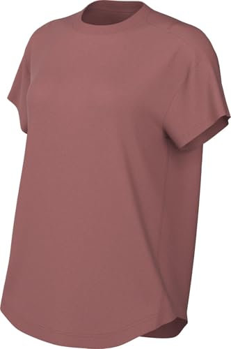 Nike Damen One Relaxed Dri-Fit SS T-Shirt, Canyon Pink/Black, XS