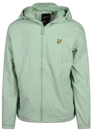 Lyle & Scott Mens Hooded Full Zip Jacket, Turquoise, M