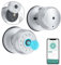 Fingerprint Door Lock With Keypad and App Control - Smart Biometric Keyless Door Knob for Bedroom, Home, Office - Auto Lock, Code Entry - Silver