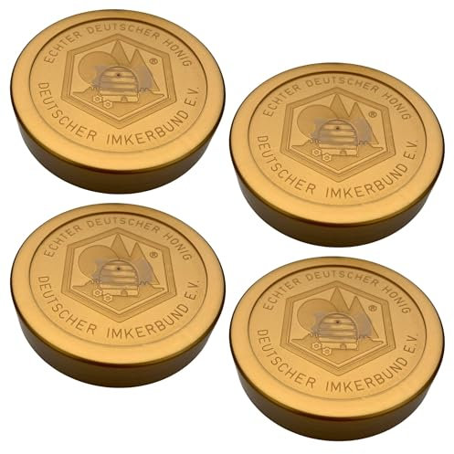 60x Ersatzdeckel Schraubdeckel Kunststoffdeckel für DIB 500 g Gläser