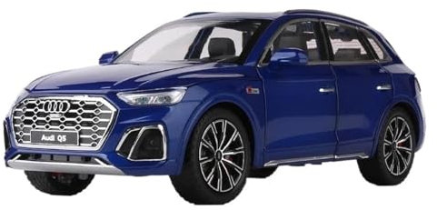 1 24 Für Audi Q5 Legierung Modell Auto SUV Geländewagen Druckguss Fahrzeug Simulation Pull Back Sammlung Druckgussmodelle Motorfahrzeuge(Blau)