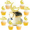 13 PCS Mondsterne Eid Dekorationen Eid Dekorationen für Zuhause Ramadan Dekorationen Ramadan Dekorationen für Zuhause Umrah Mubarak Cake Topper Umrah Mubarak Dekorationen