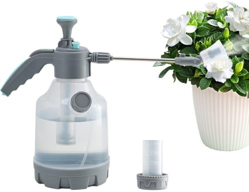 Gartenspritze, Rasenpumpe, 3 l, mit Druck | Handbewässerungsdose mit Verlängerungsstabflasche, großem Tank zur Reinigung des Hinterhofs von Blumenpflanzen