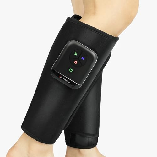 Comfytemp Kabelloses Beinmassagegerät（2 Stück ）Luftkompression Massage mit Heizung für Beine Waden Unterschenkel, 45x33cm Massagegerät mit DIY, Kontrolle per Knopfdruck und App 2500mAh Akku