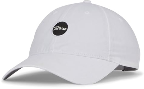 Titleist Unisex Montauk Lightweight Golf Cap Verschluss, weiß/schwarz, Einheitsgröße