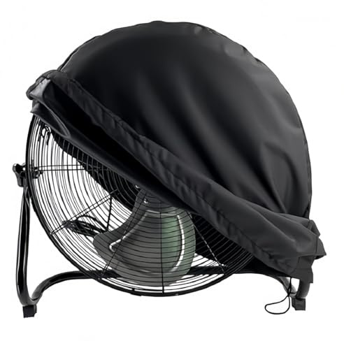 ACOLY Funda para ventilador industrial de exterior, impermeable y a prueba de polvo, de tela Oxford de 61 x 19 x 61 cm, para interior y exterior.
