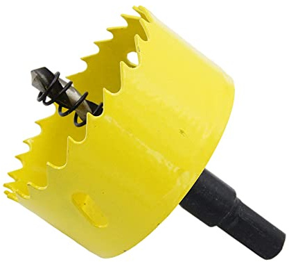Hole Saw Drill Bit LAIWEI HSS Hole Cutter with Arbor for Wood,PVC Board and Plasterboard(3-5/32(80mm Hole Saw))