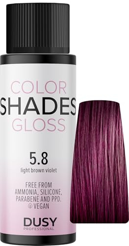 Dusy Color Shades 5.8 hellbraun violett 60ml | erfrischt die bestehende Haarfarbe | ammoniakfreie Gel-Cremetönung