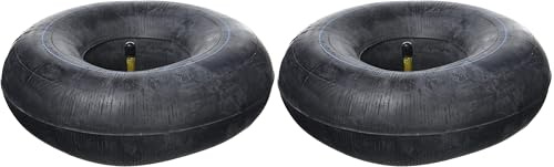 Skana Chambre à air 350/400 x 4 Valve coudée, Noir (Lot de 2)