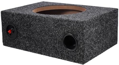 iplusmile Auto Lautsprecherbox 8 Zoll mit Teppich Ausgekleidet, Schwarz | Versiegeltes Gehäuse, ABS und Zinklegierung, für Selbstgemacht und Audio Fans, Einfache Montage