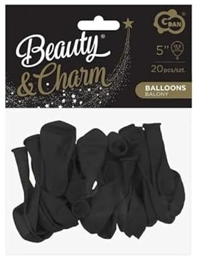 Beauty&Charm Luftballons pastellschwarz 13cm 20pcs