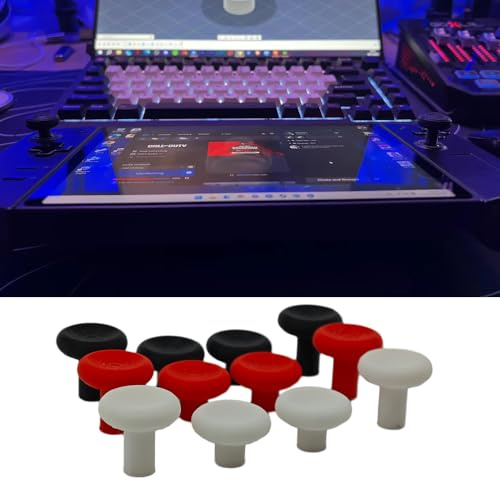 Per Legion Go Rocker Joystick, Thumb Grip Joystick Rocker Cap, Handheld Game Console Controller Thumb Grip Cap, 3D Stampato (rosso)