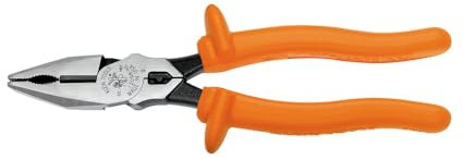 Insulated Universal Combination Pliers, Side Cutters with Crimper, 8-Inch Klein Tools 12098-INS