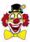 Wand-Deko Clownsgesicht, Höhe ca. 50 cm