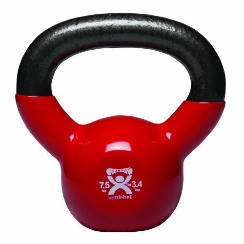 Cando® Kettlebell, Kugelhantel, 3,4 kg, rot
