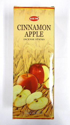 Hem Räucherstäbchen, Zimt-Apfel, 1 Box mit ca. 120 Stäbchen