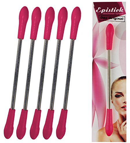 5x Epistick - Gesichtshaar-Epilierer für schnelle und manuelle Haarentfernung - Epilator-Stick in Lila