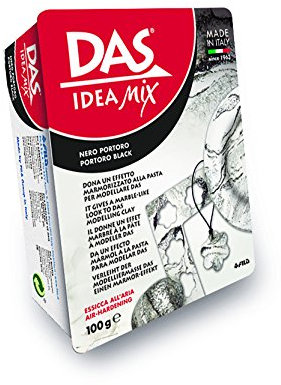 Fila 3420 05 Das Idea Mix Modelliermasse, portoro schwarz, 12,1 x 4,2 x 9,7 cm
