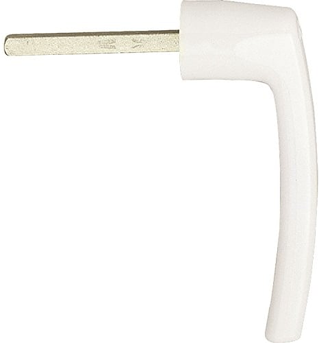 ROTO Steckgriff lose mit Vierkantstift, 7 mm, Alu Ral 9016, 1 Stück,257628