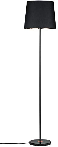 Paulmann 79612 Neordic Enja Stehleuchte max.1x20W E27 Schwarz/Kupfer 230V Stoff/Marmor/Metall